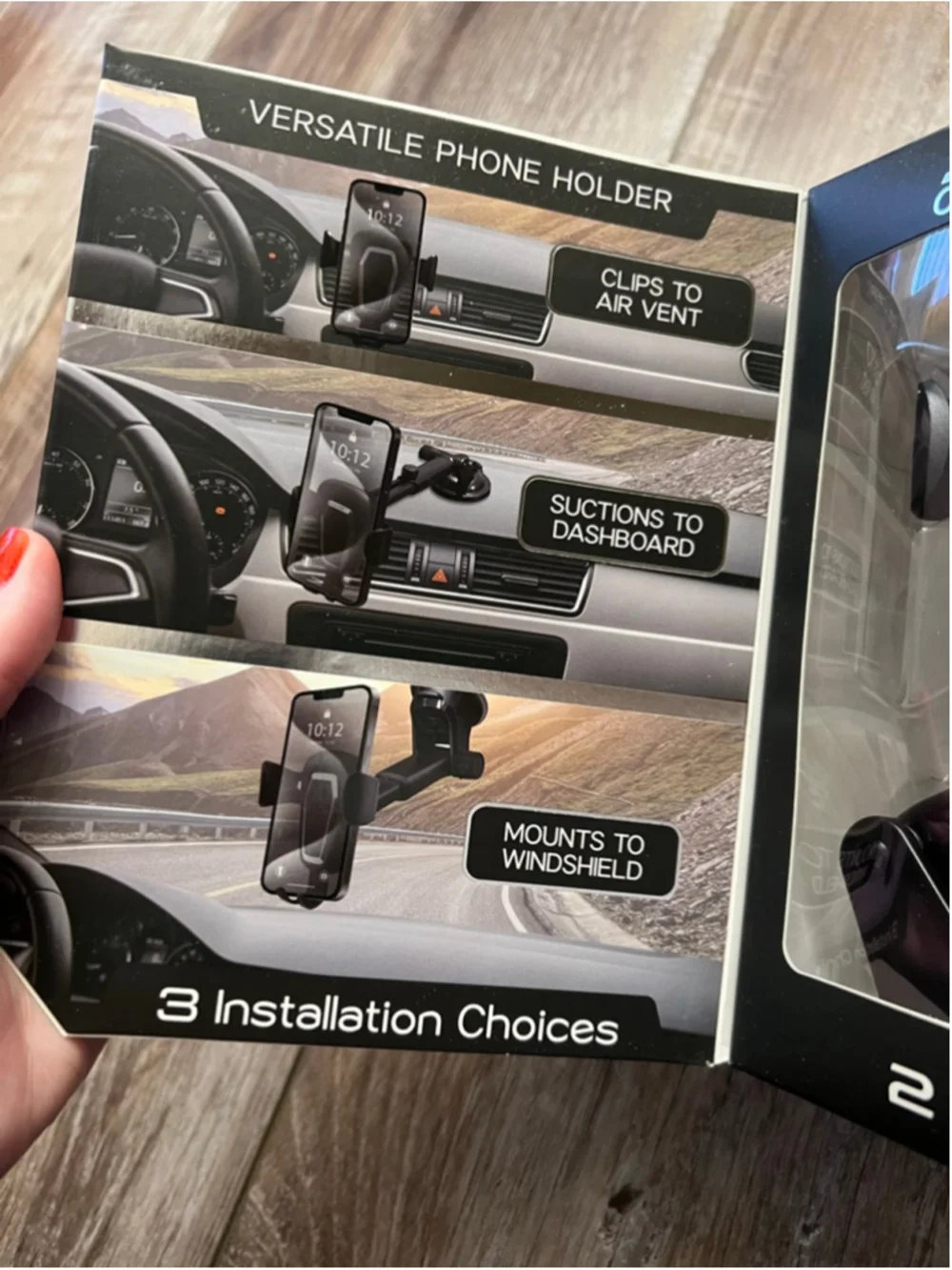 NEW POWER EVÜ Black 3-in-1 Gravity Grip Car Mount One Size